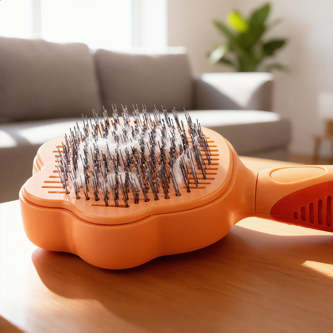 Self-Cleaning Slicker Brush
